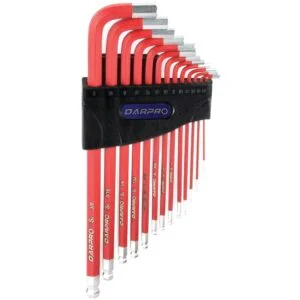 Darpro 81008 13pc SAE Non-slip Extra long Hex Key Set