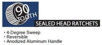 90 TOOTH Sealed Head Ratchet Logo - Darpro Tools %count(varname)