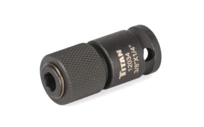 Titan 12034 3/8 in. Square Drive to 1/4 in. Hex Drive Quick Change Impact Adapter