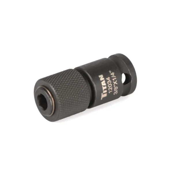 Titan 12034 3/8 in. Square Drive to 1/4 in. Hex Drive Quick Change Impact Adapter